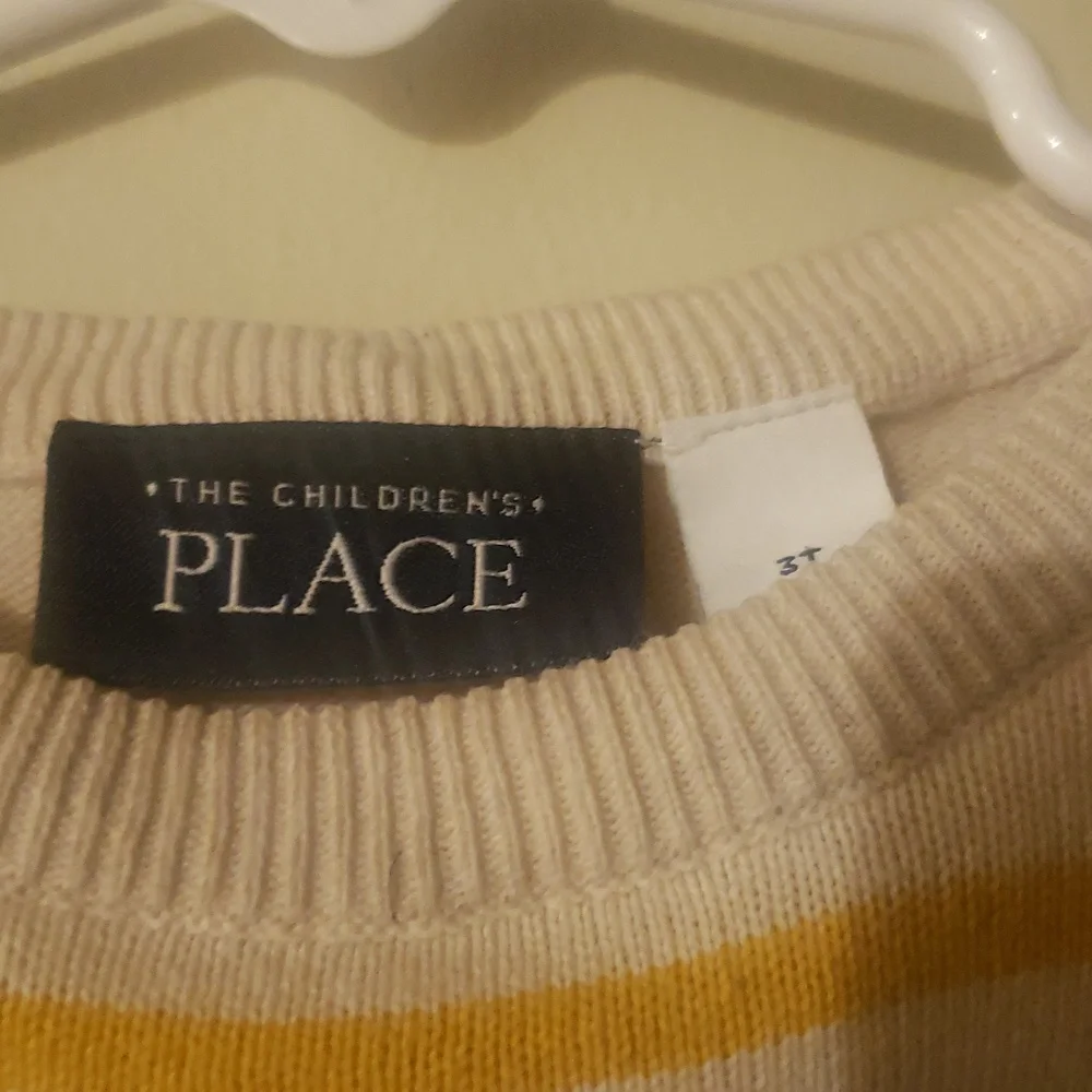The Children's Place Cream Striped Sweater